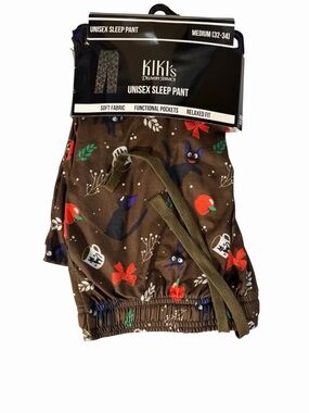Boxlunch Studio Ghibli Kiki's Delivery Service JiJi Cat Red Bow Sleep Pant